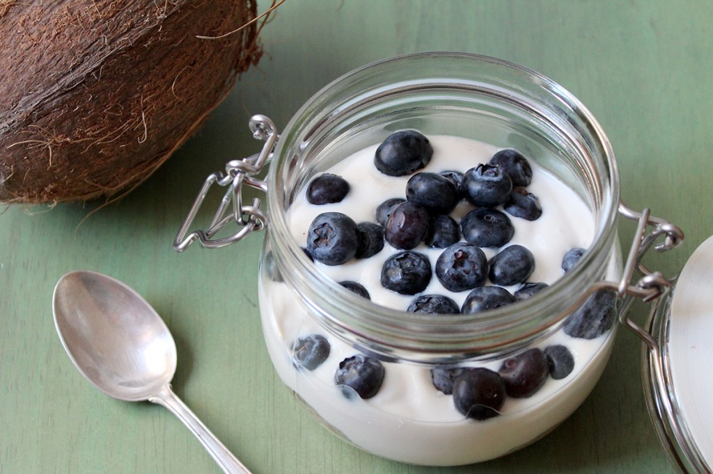 Vegane Power-Oats mit Kokosmilch und Soja-Joghurt